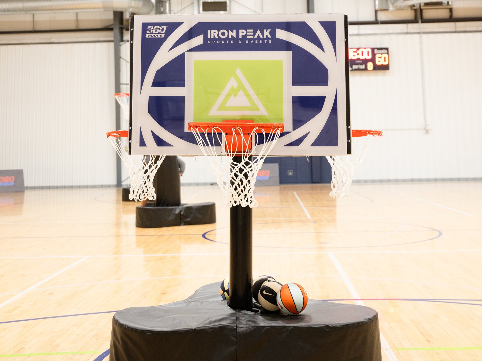 Iron Peak Sports custom 360 Hoops backboard