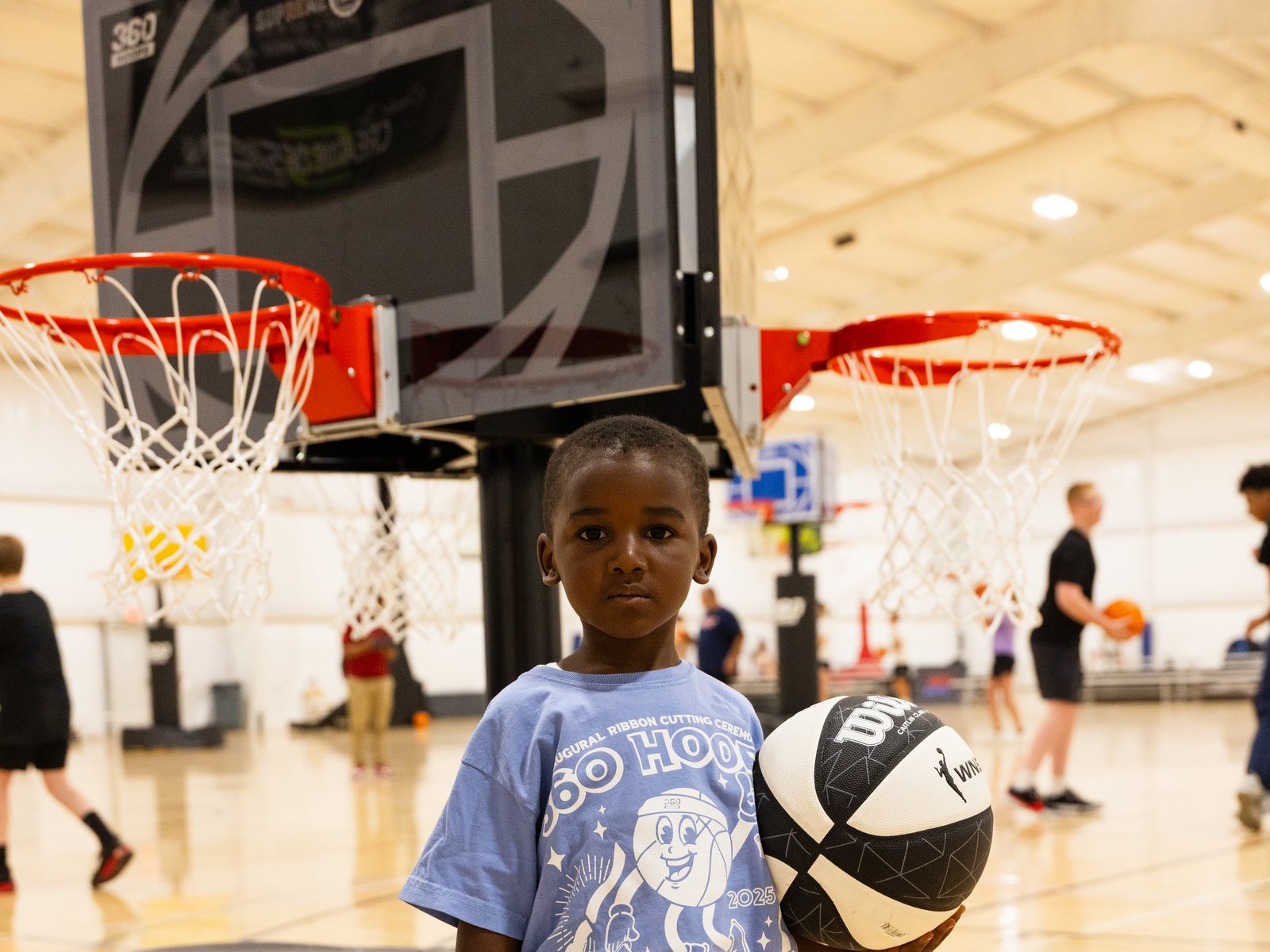 Young player at a 360 Hoops event